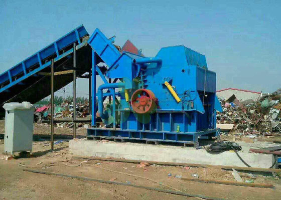 Κίνα Βαρέων καθηκόντων μπλε μηχανή θραυστήρων μετάλλων για το μέταλλο αποβλήτων που ανακυκλώνει Eco φιλικό προμηθευτής