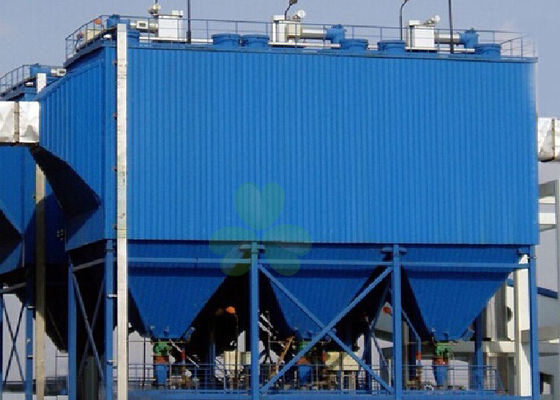 Κίνα Μπλε οριζόντιο σύστημα συλλεκτών σκόνης Baghouse με 128 τσάντες φίλτρων κομματιού προμηθευτής